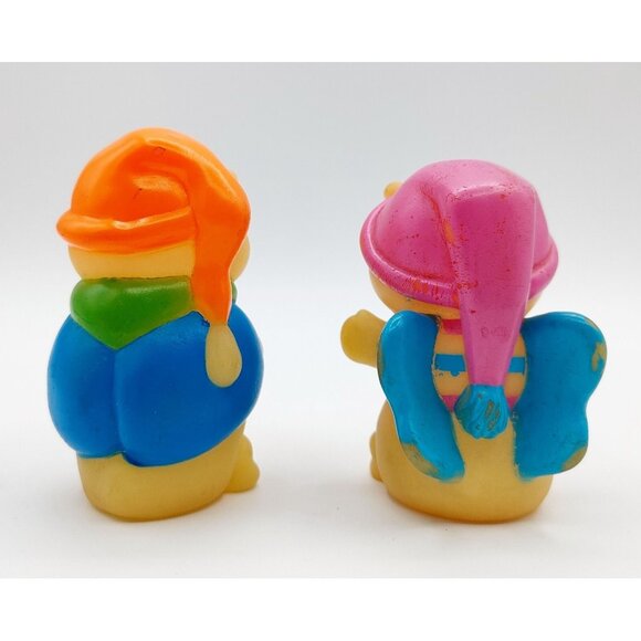 Hasbro Vintage 1986 Playskool Glo Worm Bug Friends Cricket & Bookbug Figures - Picture 3 of 4